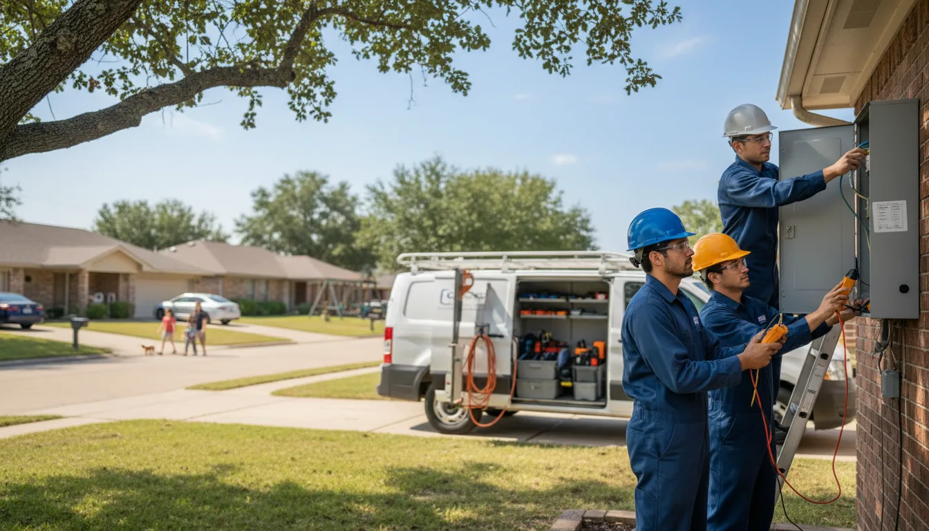 Certified electrician providing emergency electrical services in Perryville, AR